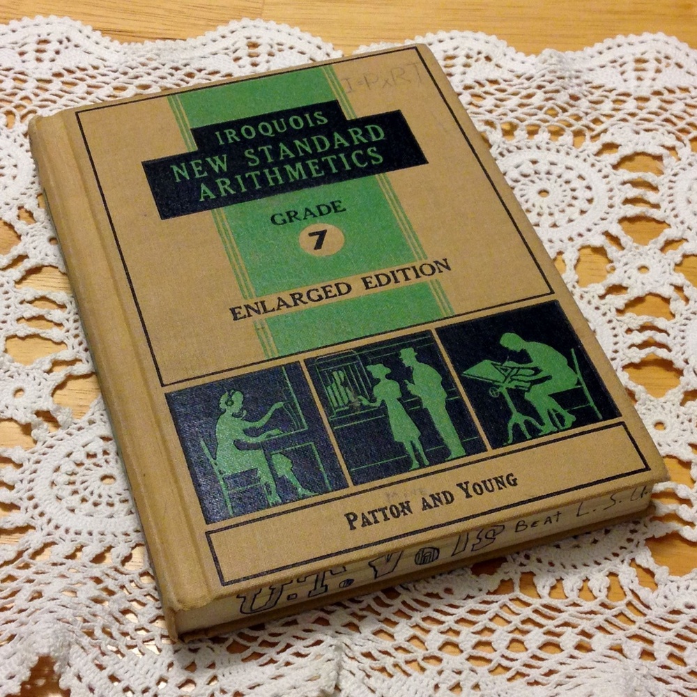 Vintage Textbook 1947 Iroquois New Standard Arithmetics